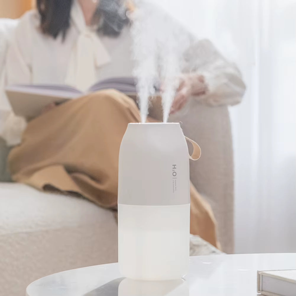 Wireless Air Humidifier Aroma Diffuser 2000Mah Battery Rechargeable Essential Oil Diffuser Double Nozzle Mist Maker Humidifier