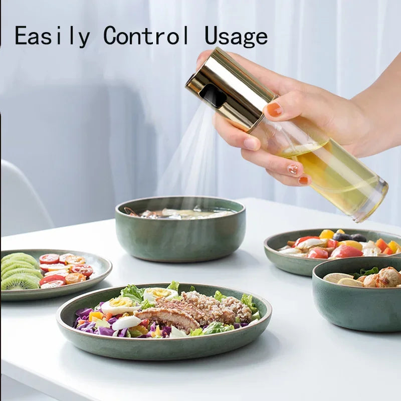 Stainless Steel Olive Oil Sprayer — Leak-Proof Pump Dispenser for Cooking, Grilling & BBQ