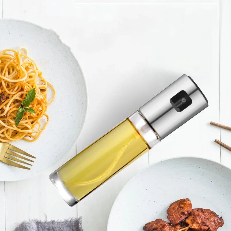 Stainless Steel Olive Oil Sprayer — Leak-Proof Pump Dispenser for Cooking, Grilling & BBQ
