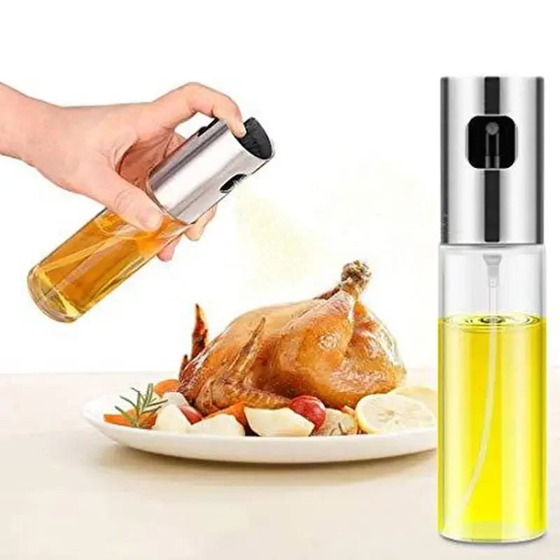 Stainless Steel Olive Oil Sprayer — Leak-Proof Pump Dispenser for Cooking, Grilling & BBQ
