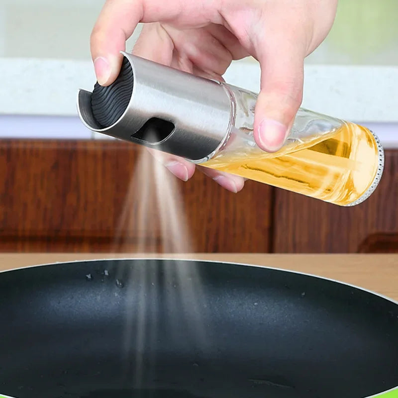 Stainless Steel Olive Oil Sprayer — Leak-Proof Pump Dispenser for Cooking, Grilling & BBQ