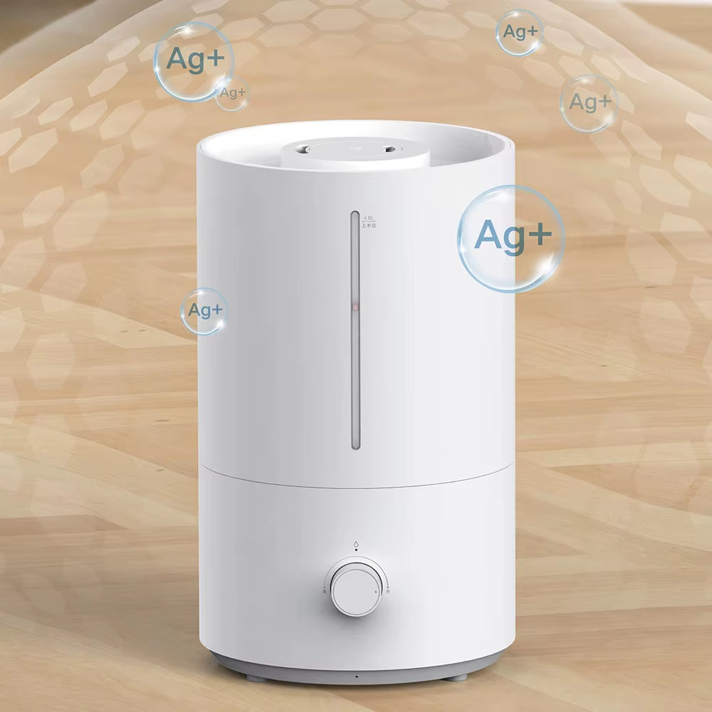 MIJIA Humidifier 2 - 4L Ultrasonic Mist Diffuser with Silver Ion Antibacterial Technology for Home Aromatherapy