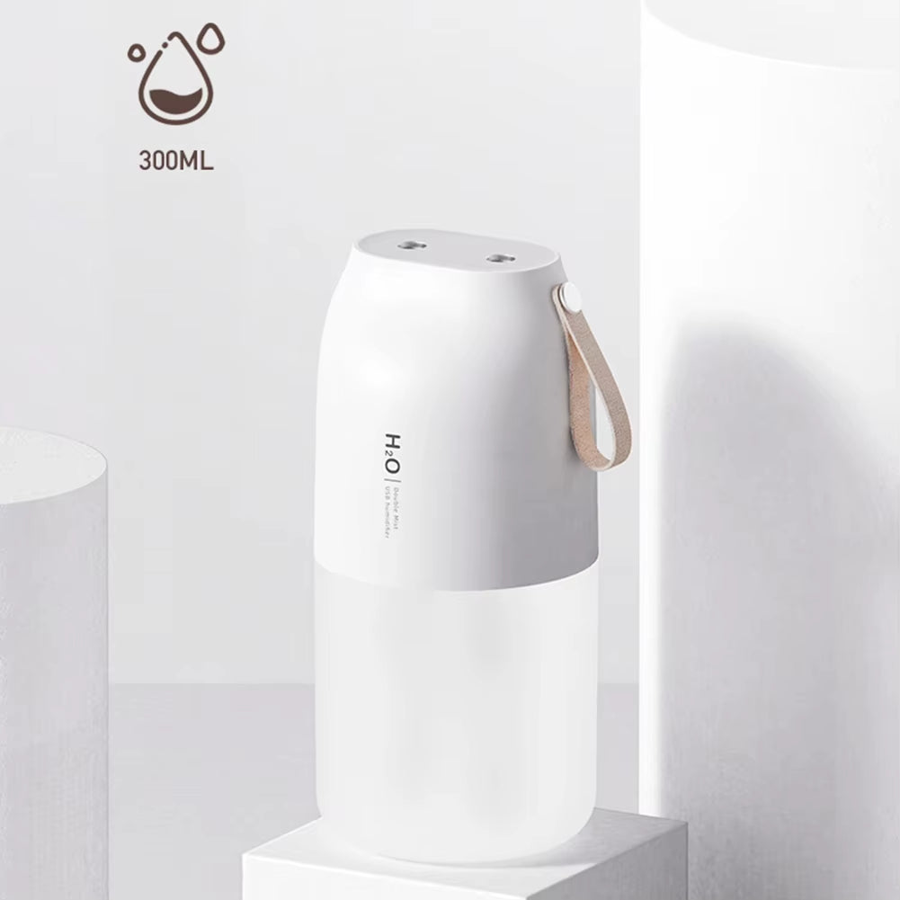 Wireless Air Humidifier Aroma Diffuser 2000Mah Battery Rechargeable Essential Oil Diffuser Double Nozzle Mist Maker Humidifier