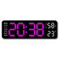 9-Inch Digital LED Wall Clock — USB Powered with Temperature, Humidity & Auto-Dimming Display