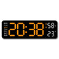 9-Inch Digital LED Wall Clock — USB Powered with Temperature, Humidity & Auto-Dimming Display