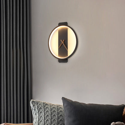 Nordic-Inspired Wall Lamp – Elegant Bedside Lighting with Integrated Clock