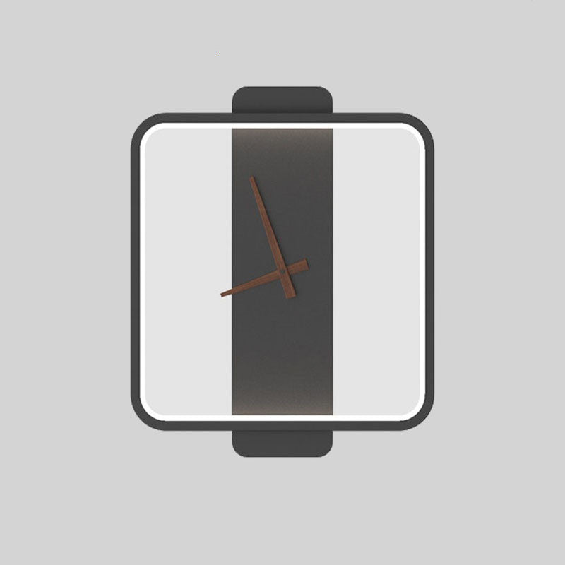 Nordic-Inspired Wall Lamp – Elegant Bedside Lighting with Integrated Clock