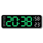 9-Inch Digital LED Wall Clock — USB Powered with Temperature, Humidity & Auto-Dimming Display