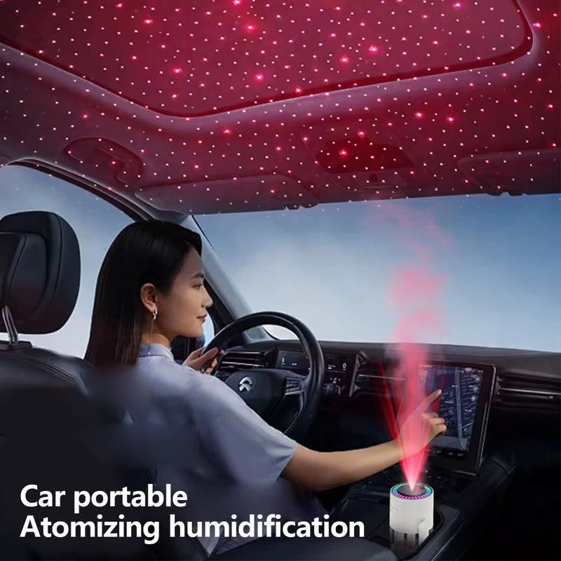 Cool Mist Air Humidifier with Nightlight and Essential Oil Diffuser - Quiet and Stylish Design for Enhanced Comfort