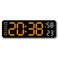 9-Inch Digital LED Wall Clock — USB Powered with Temperature, Humidity & Auto-Dimming Display