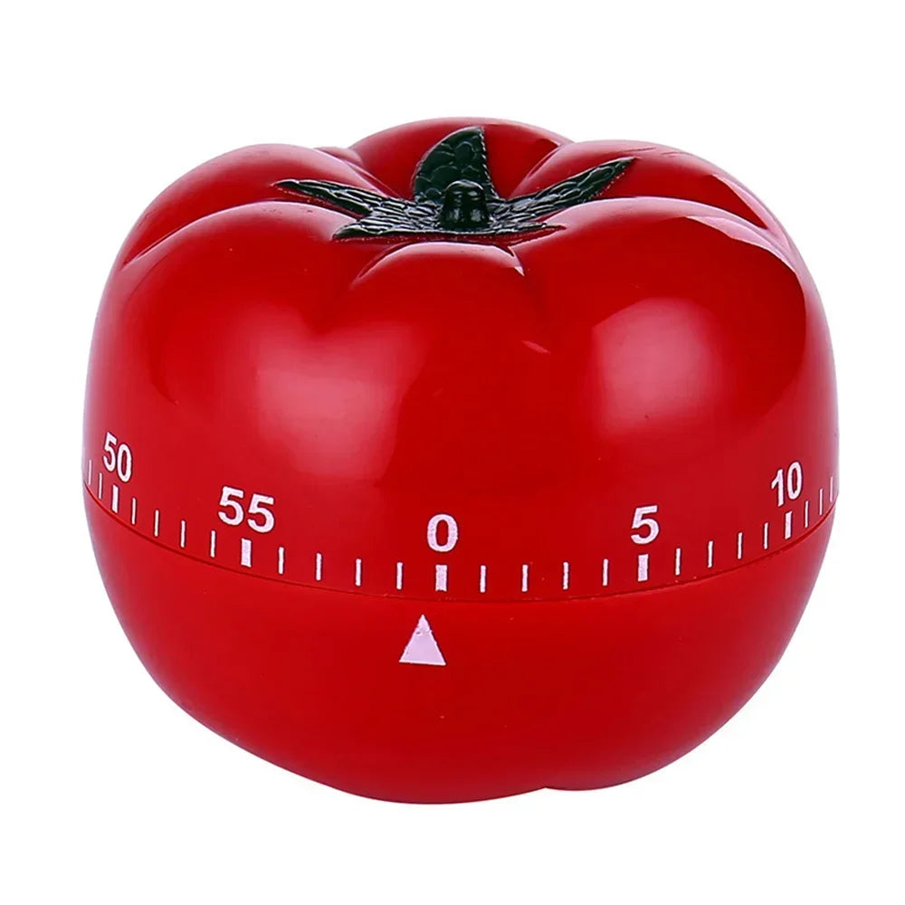 Tomato Mechanical Kitchen Timer — Precision Countdown Alarm for Cooking