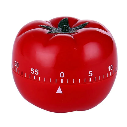Tomato Mechanical Kitchen Timer — Precision Countdown Alarm for Cooking