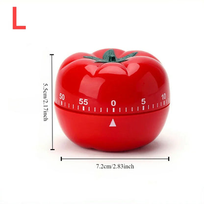 Tomato Mechanical Kitchen Timer — Precision Countdown Alarm for Cooking