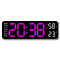 9-Inch Digital LED Wall Clock — USB Powered with Temperature, Humidity & Auto-Dimming Display