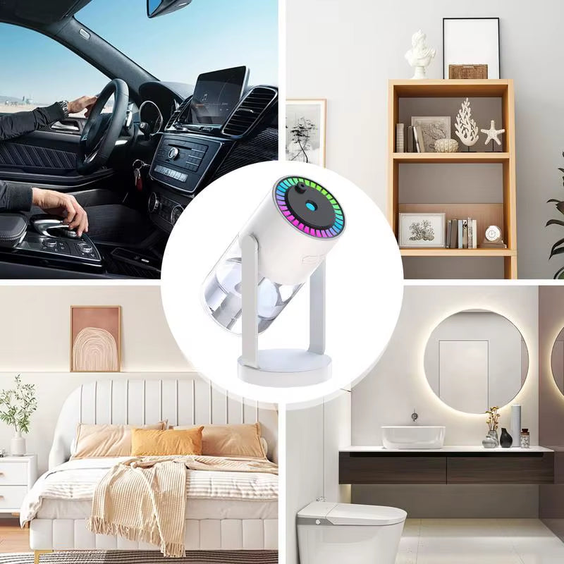 Cool Mist Air Humidifier with Nightlight and Essential Oil Diffuser - Quiet and Stylish Design for Enhanced Comfort