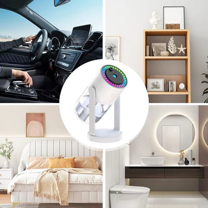 Cool Mist Air Humidifier with Nightlight and Essential Oil Diffuser - Quiet and Stylish Design for Enhanced Comfort