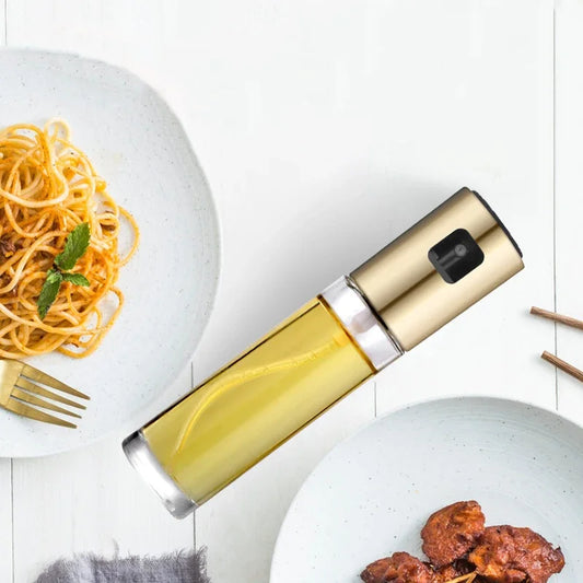 Stainless Steel Olive Oil Sprayer — Leak-Proof Pump Dispenser for Cooking, Grilling & BBQ