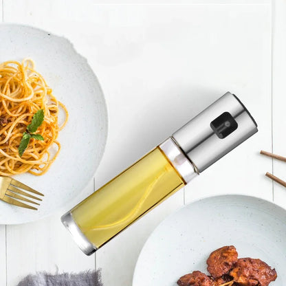 Stainless Steel Olive Oil Sprayer — Leak-Proof Pump Dispenser for Cooking, Grilling & BBQ
