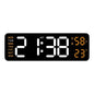 9-Inch Digital LED Wall Clock — USB Powered with Temperature, Humidity & Auto-Dimming Display