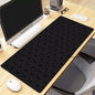 Topographic Desk Mat — Black & White XXL Mouse Pad (600×300 mm to 1000×500 mm)