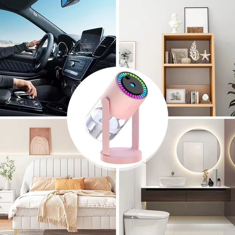 Cool Mist Air Humidifier with Nightlight and Essential Oil Diffuser - Quiet and Stylish Design for Enhanced Comfort
