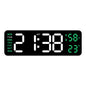 9-Inch Digital LED Wall Clock — USB Powered with Temperature, Humidity & Auto-Dimming Display