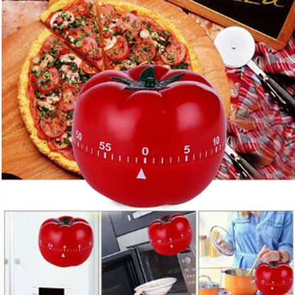 Tomato Mechanical Kitchen Timer — Precision Countdown Alarm for Cooking